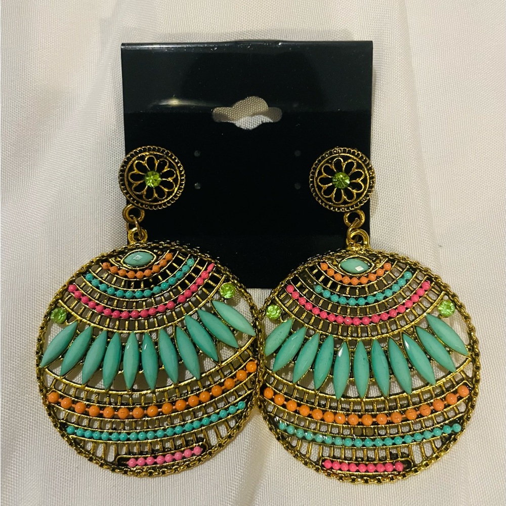 Bohemian Multicolor Dangle Earrings